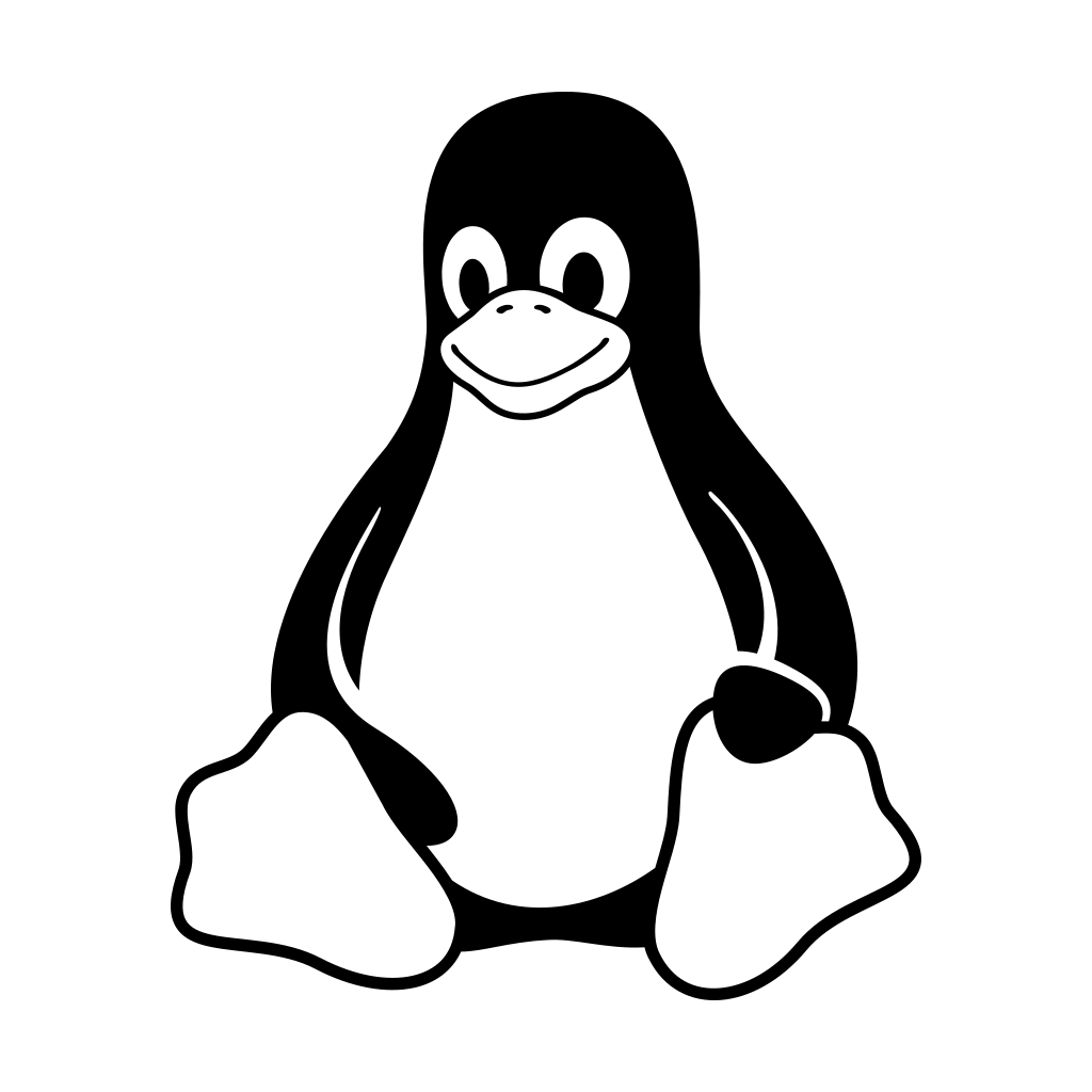 Tux Dark logo Tux Dark logo