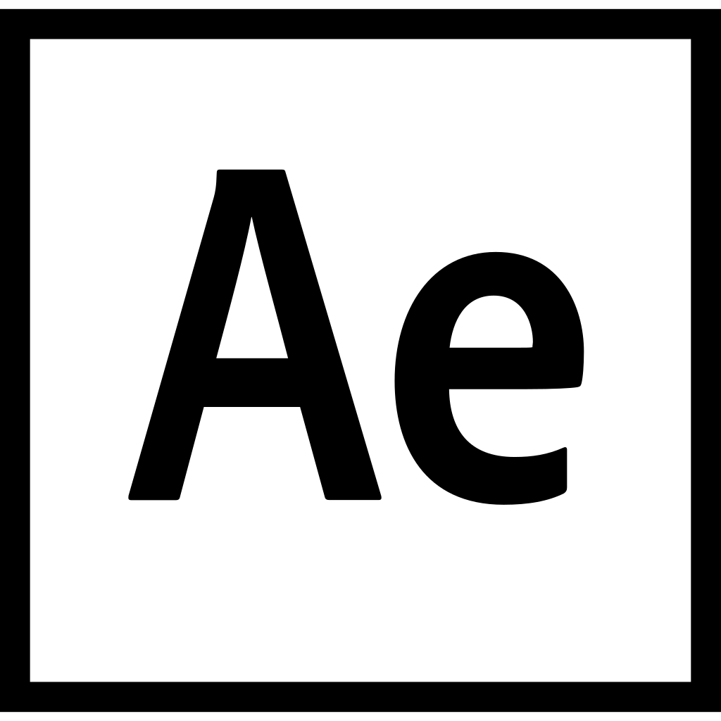 Adobe After Effects Dark logo Adobe After Effects Dark logo