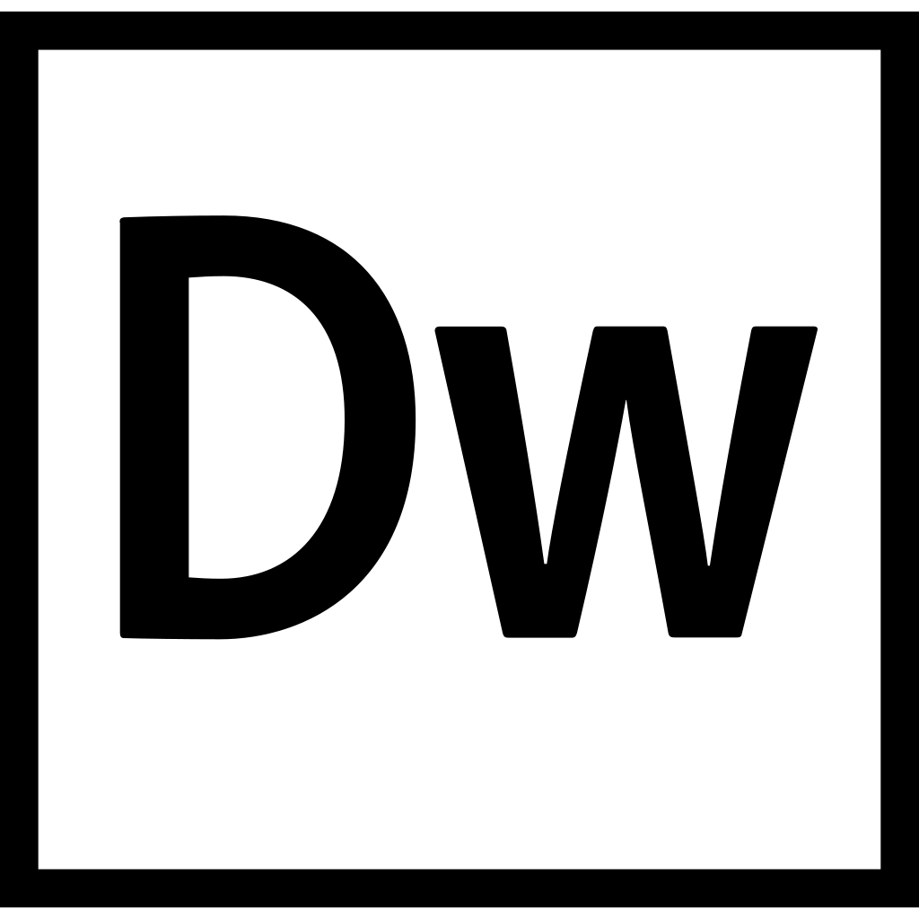 Adobe Dreamweaver Dark logo Adobe Dreamweaver Dark logo