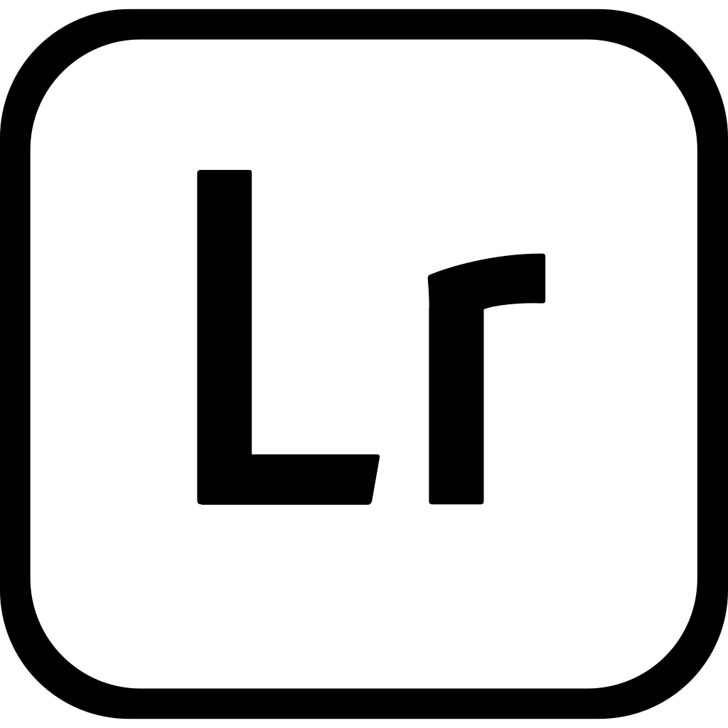 Adobe Lightroom Dark logo Adobe Lightroom Dark logo