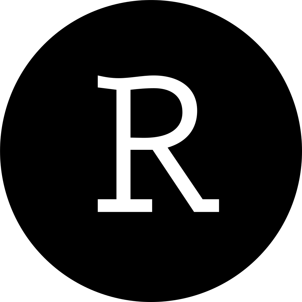 Rstudio Dark logo Rstudio Dark logo