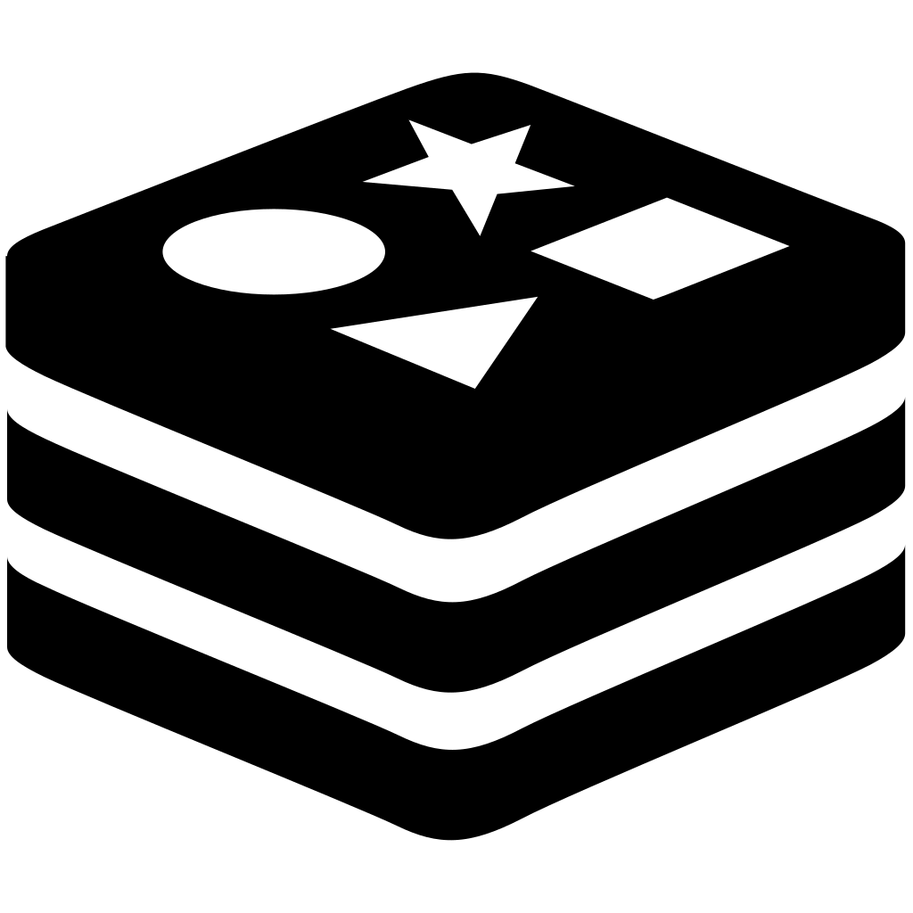 Redis Plain logo Redis Plain logo