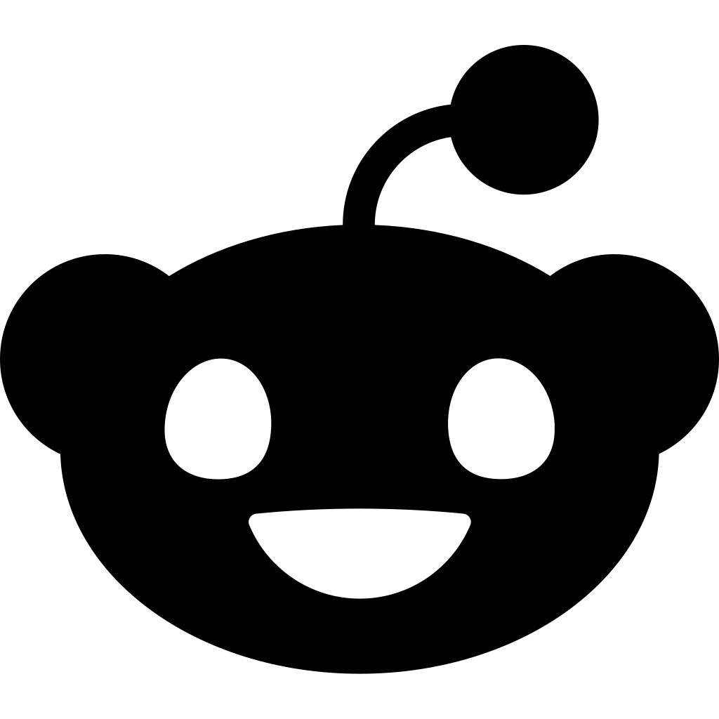 Reddit Alien Dark logo Reddit Alien Dark logo