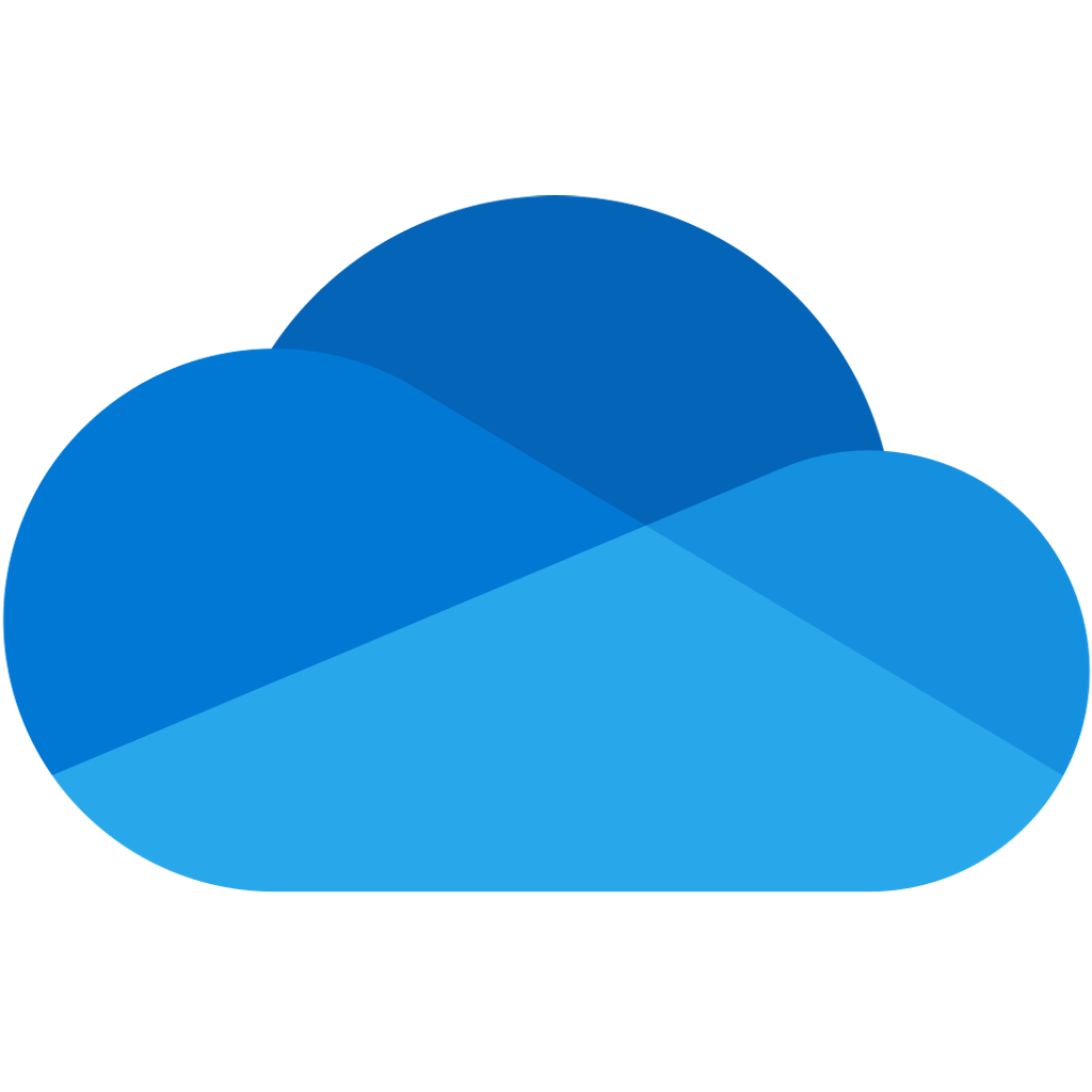 Microsoft Onedrive logo Microsoft Onedrive logo