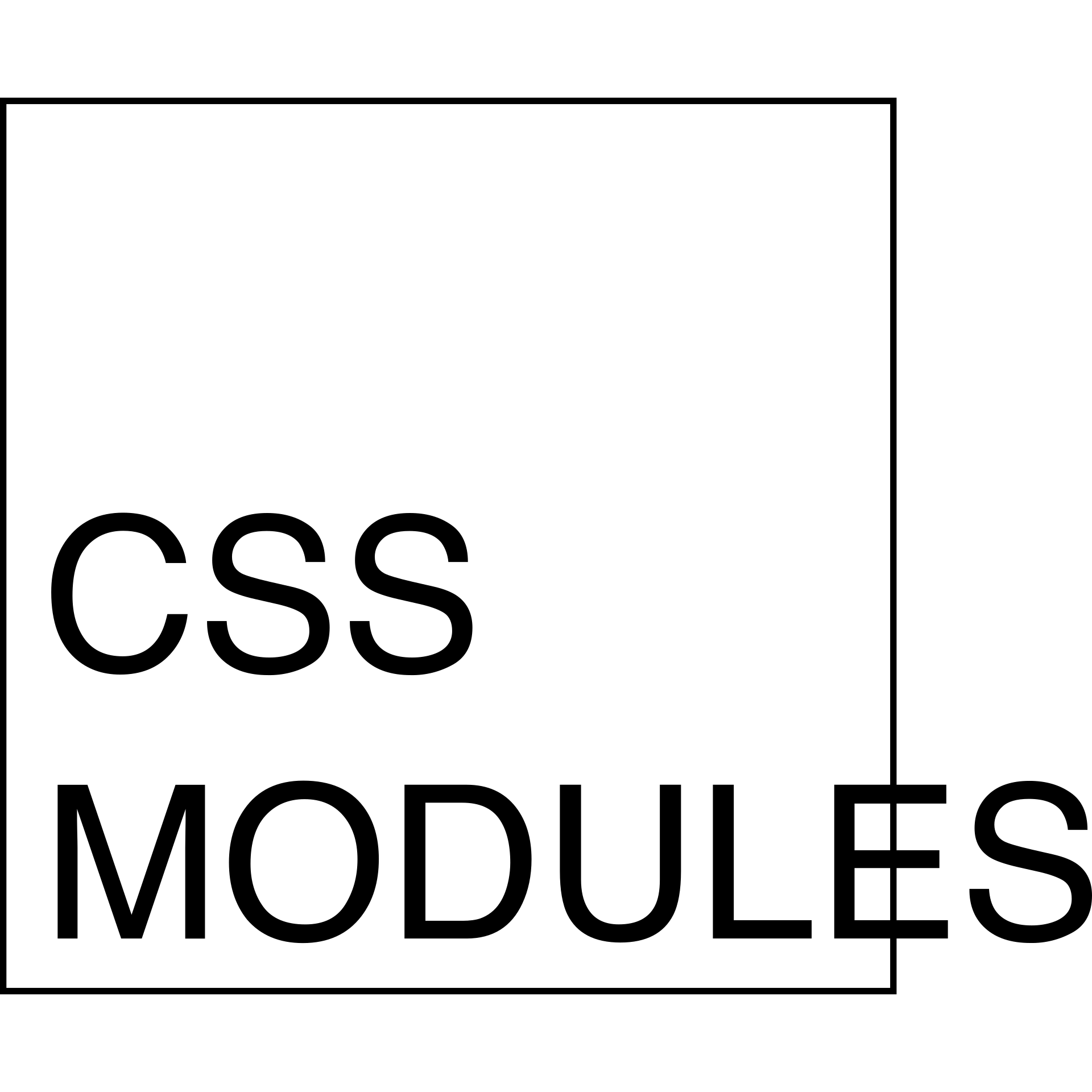 Cssmodules Dark logo