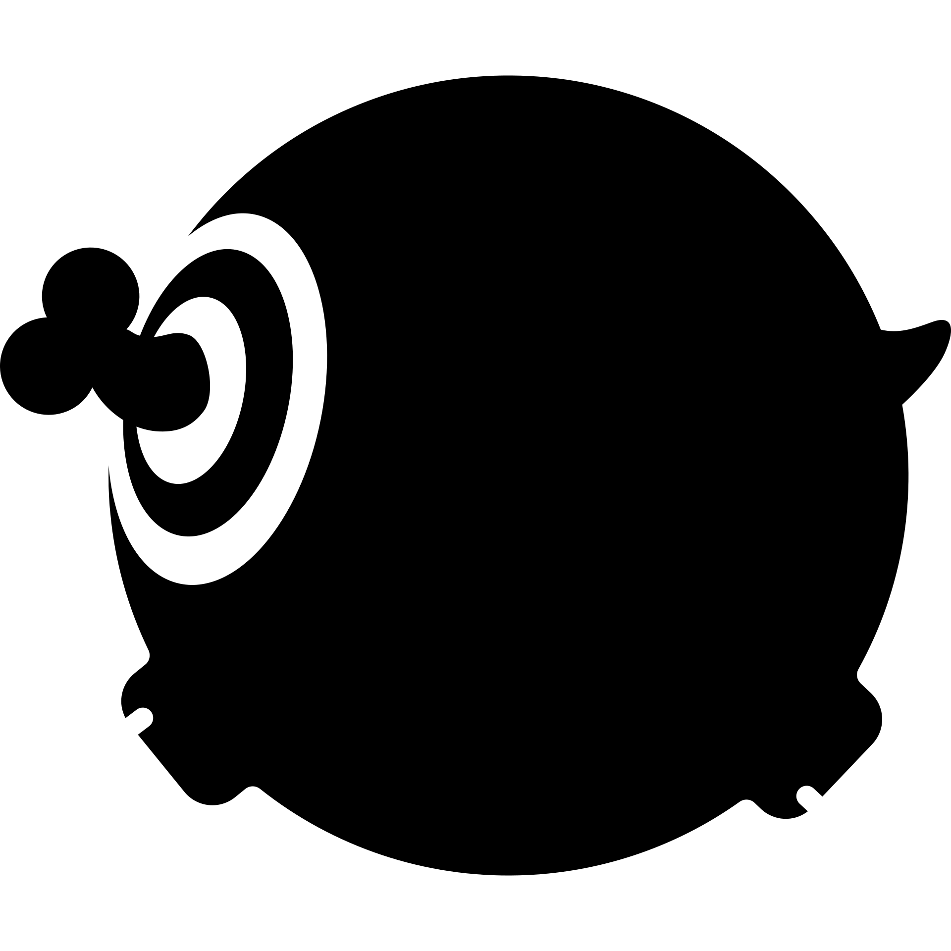 Plurk Dark logo Plurk Dark logo