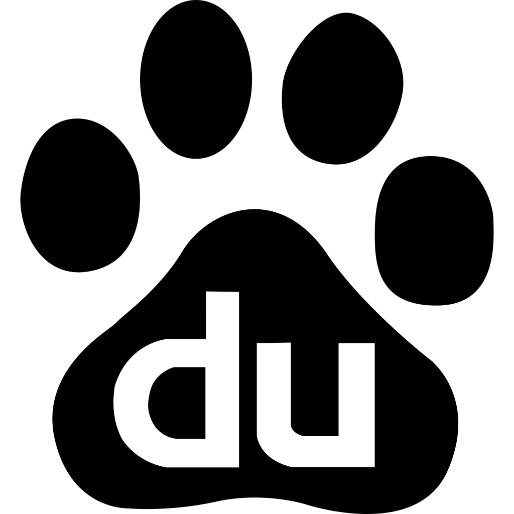 Baidu Dark logo Baidu Dark logo