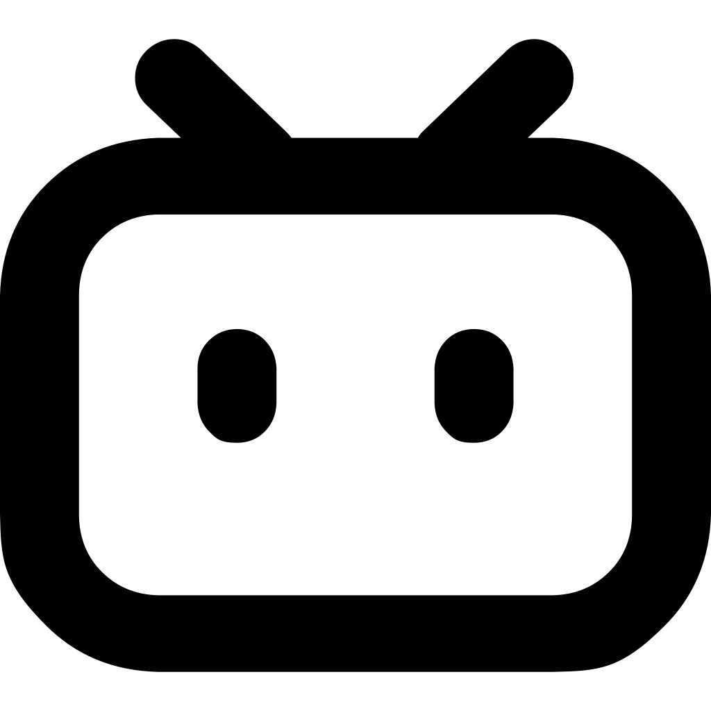 Bilibili Dark logo Bilibili Dark logo
