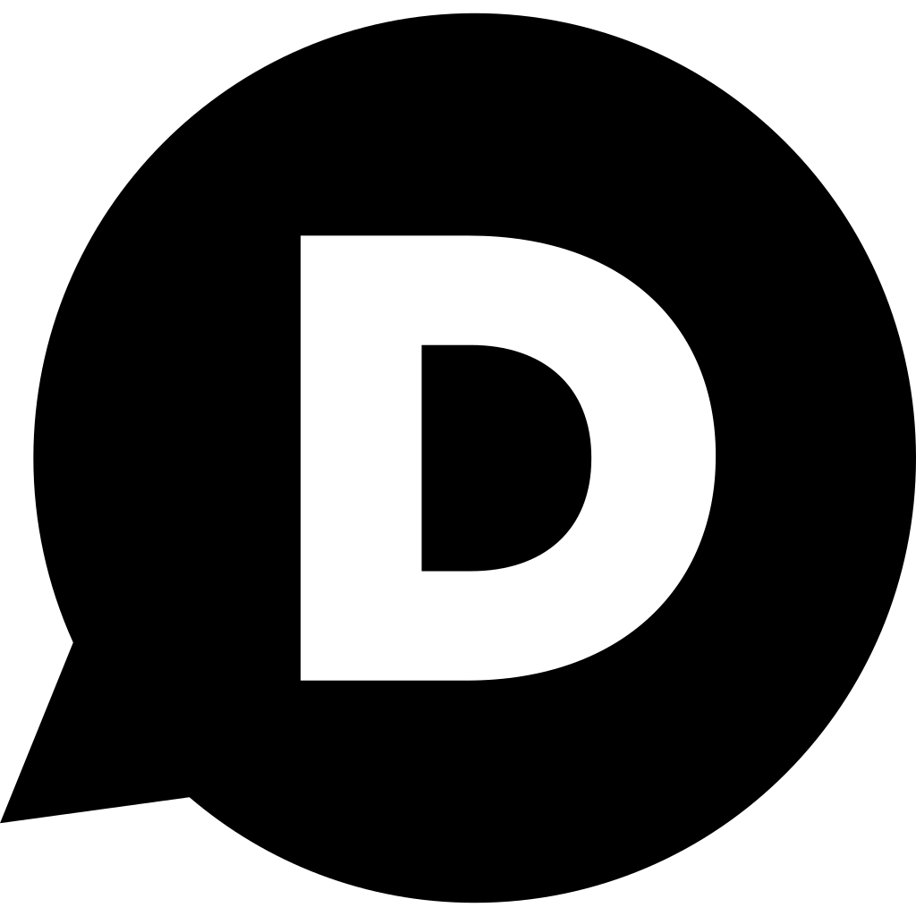 Disqus Dark logo Disqus Dark logo