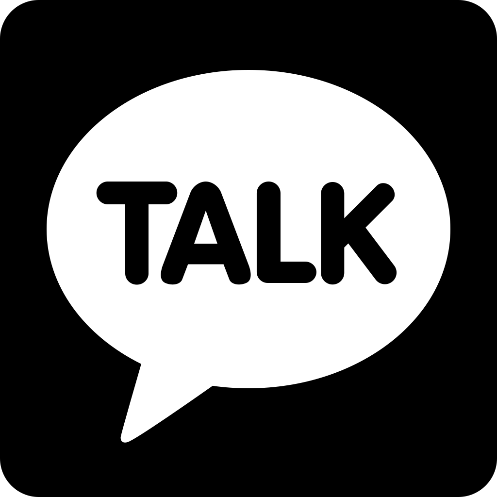 Kakaotalk Dark logo Kakaotalk Dark logo