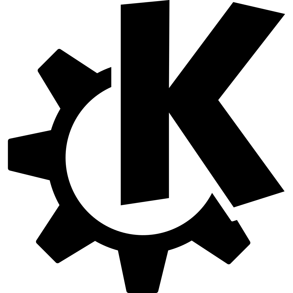 Kde Dark logo Kde Dark logo