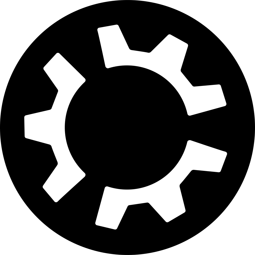 Kubuntu Dark logo Kubuntu Dark logo