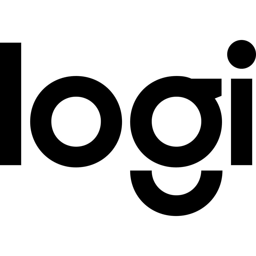 Logitech Dark logo Logitech Dark logo