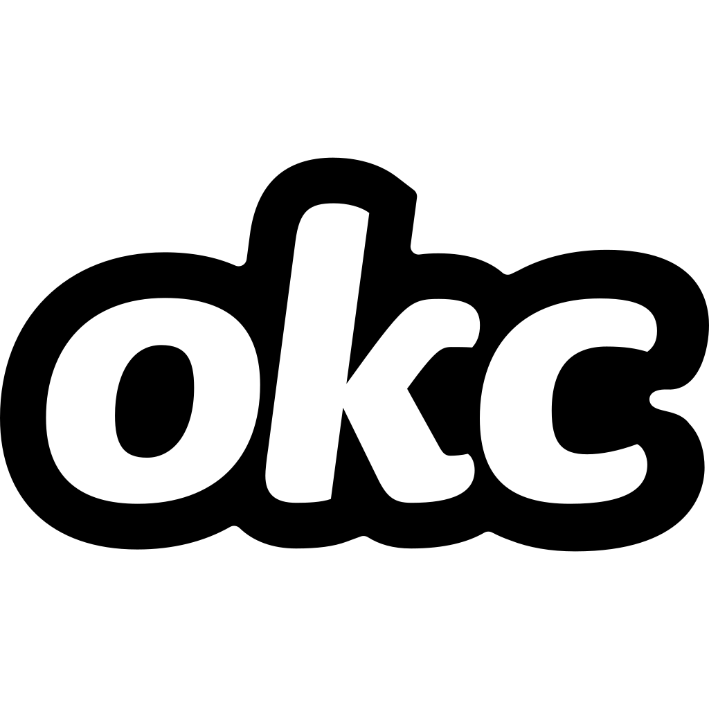 Okcupid Dark logo Okcupid Dark logo