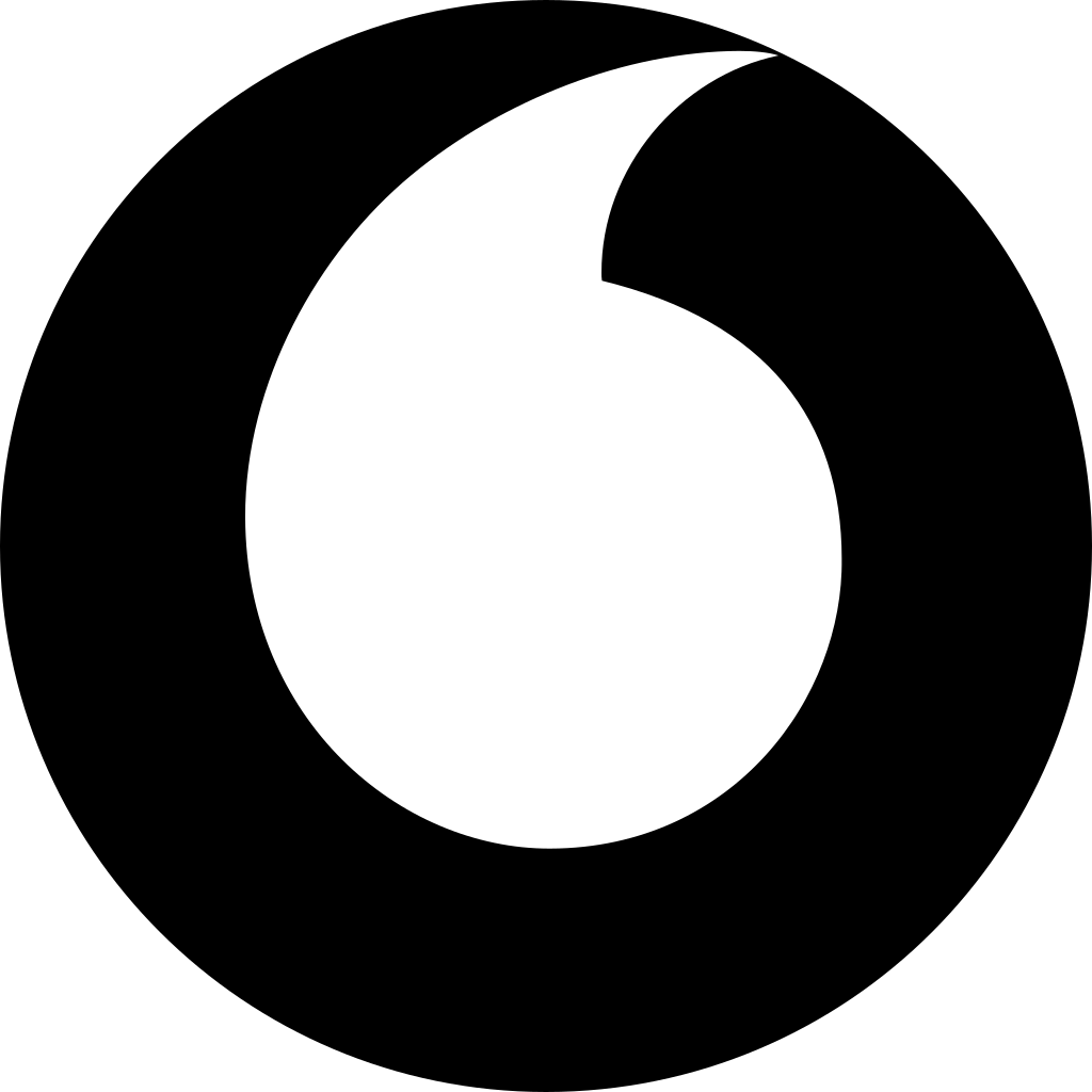 Vodafone Dark logo Vodafone Dark logo
