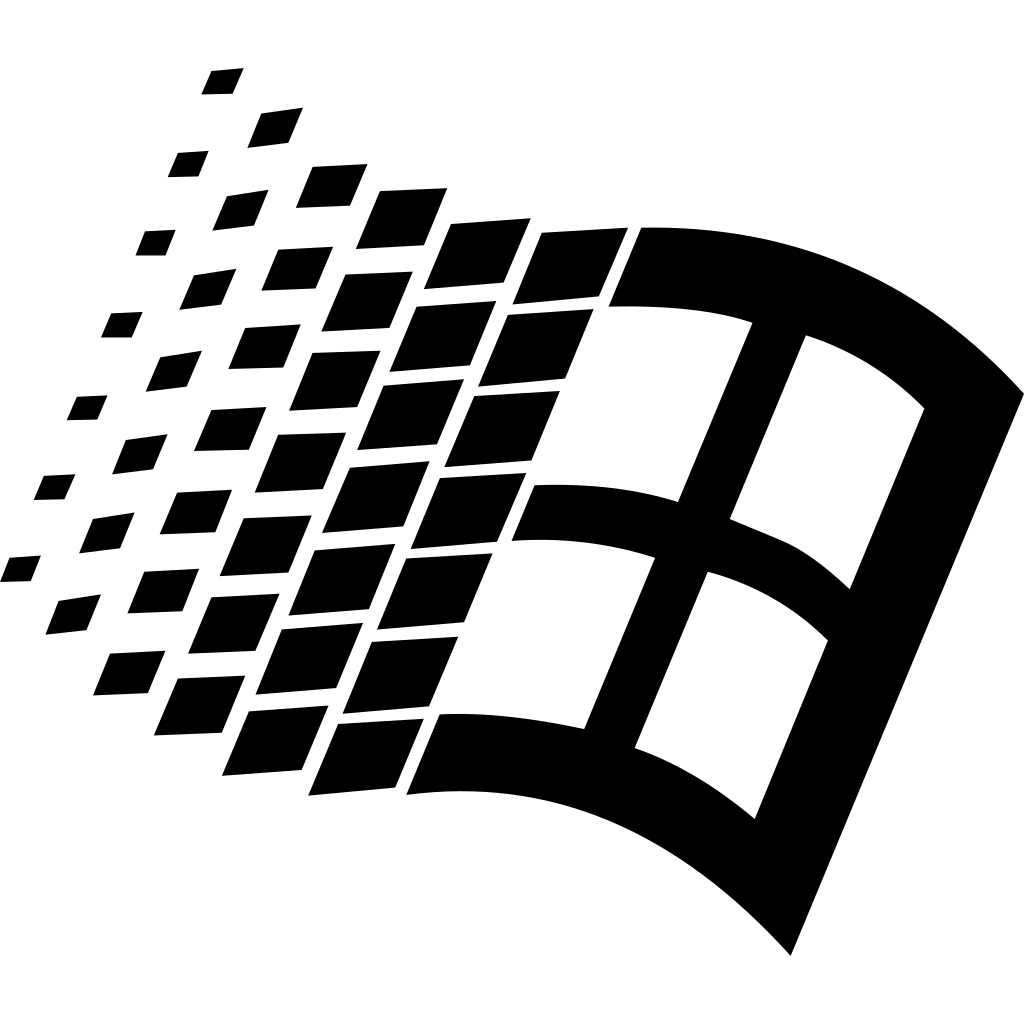 Windows95 Dark logo Windows95 Dark logo