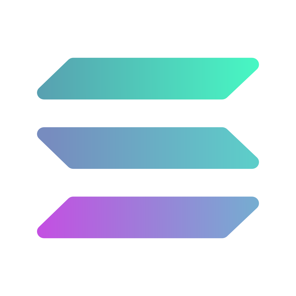 Solana logo Solana logo